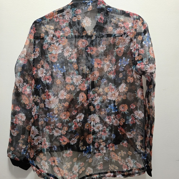 Floral sheer bomber ✨️ - Picture 3 of 4